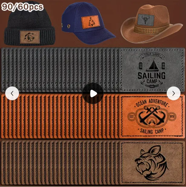 G003- Custom Laser Engraved Leather Patch